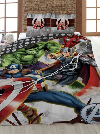 Dekbedset 'Avengers' - 1-persoonsbed