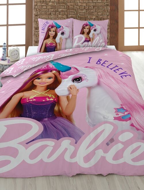 Dekbedset 'Barbie' - 1-persoonsbed - Kiabi