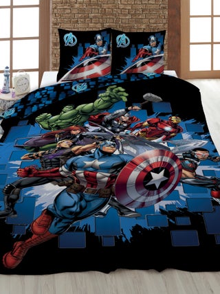 Dekbedset met 'Avengers' van 'Marvel' - 1-persoonsbed