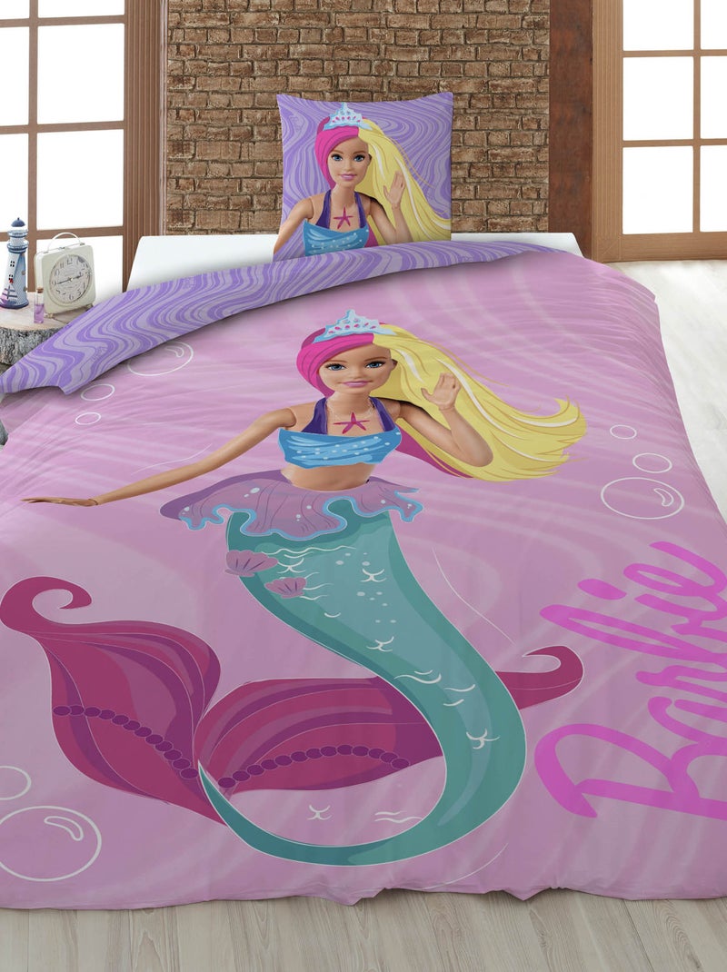 Dekbedset met Barbie-print - 1-persoonsbed ROSE - Kiabi