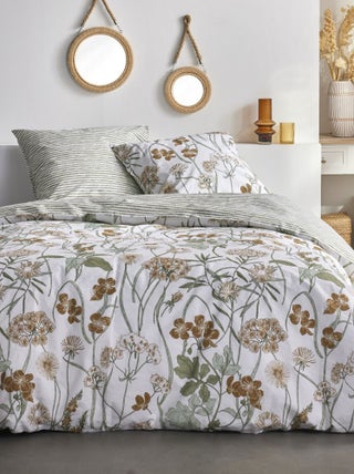 Dekbedset met bloemenprint - Voor 2-persoonsbed