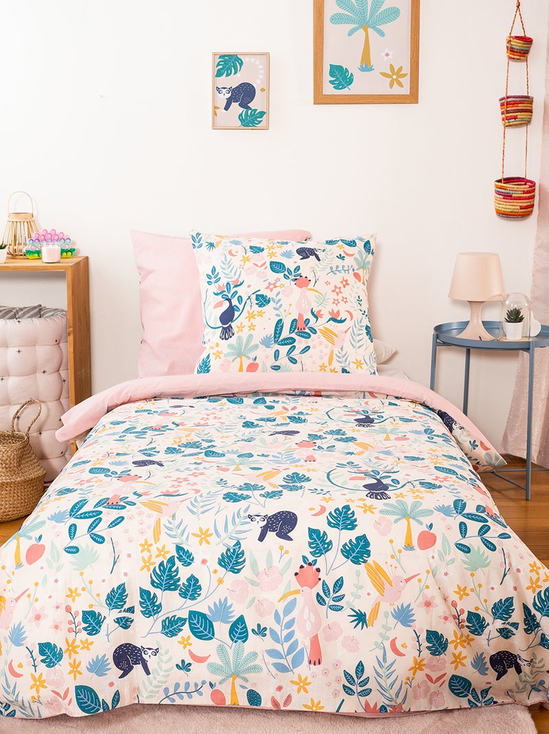 Dekbedset met bloemmotief - 1-persoonsbed ROSE - Kiabi