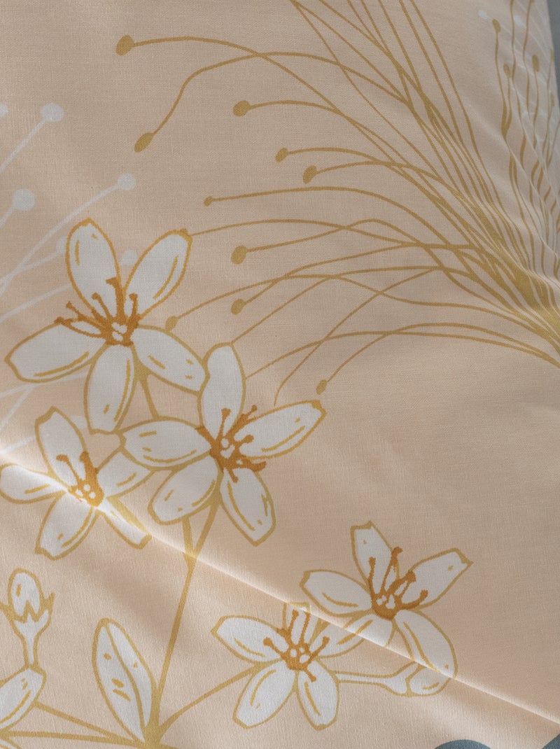 Dekbedset met bloemmotief - Voor 2-persoonsbed ROSE - Kiabi