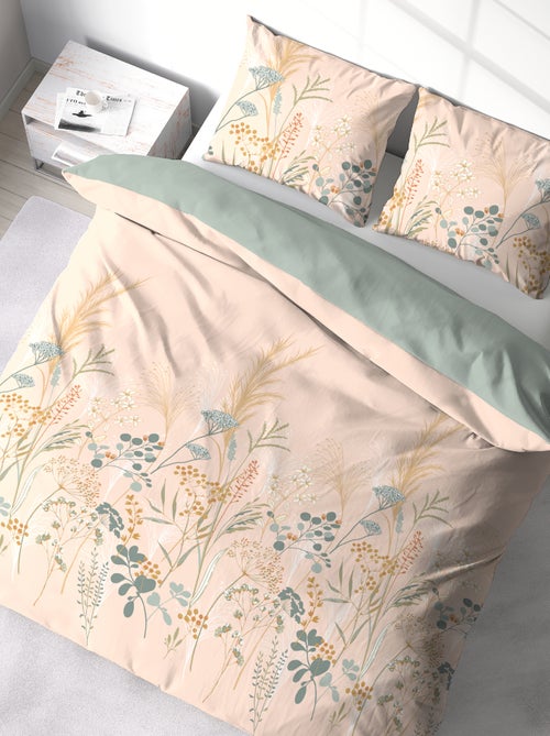 Dekbedset met bloemmotief - Voor 2-persoonsbed - Kiabi