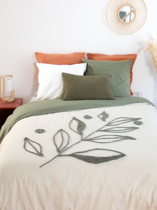 Dekbedset met borduursel - Voor 2-persoonsbed