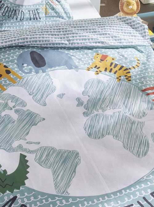 Dekbedset met fantasieprint - 1-persoonsbed - Kiabi