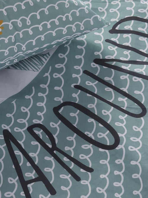 Dekbedset met fantasieprint - 1-persoonsbed - Kiabi