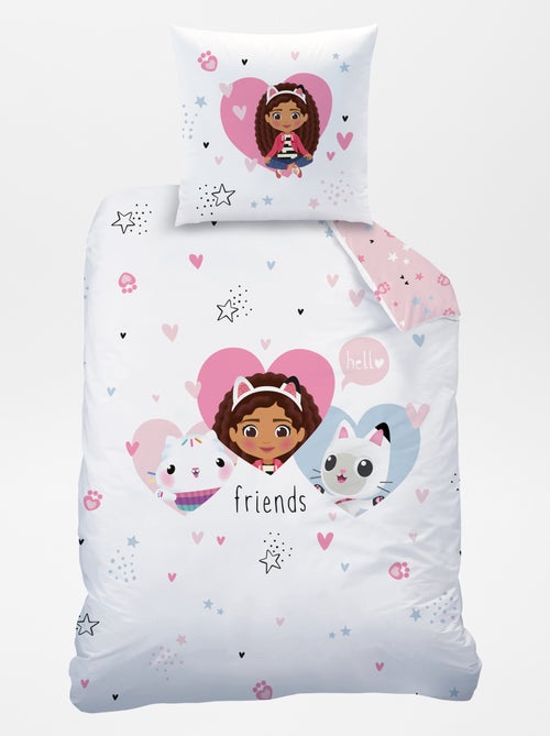 Dekbedset met 'Gabby's Poppenhuis'-print - 1-persoonsbed - Kiabi
