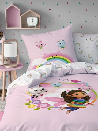 Dekbedset met Gabby's Poppenhuis-print - 1-persoonsbed
