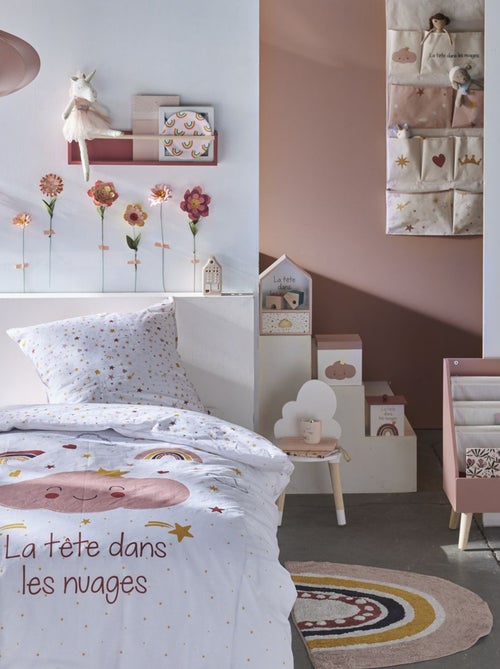 Dekbedset 'Met het hoofd in de wolken' - 1-persoonsbed - Kiabi