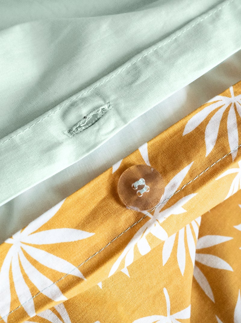 Dekbedset met jungleprint - 1-persoonsbed Wit - Kiabi