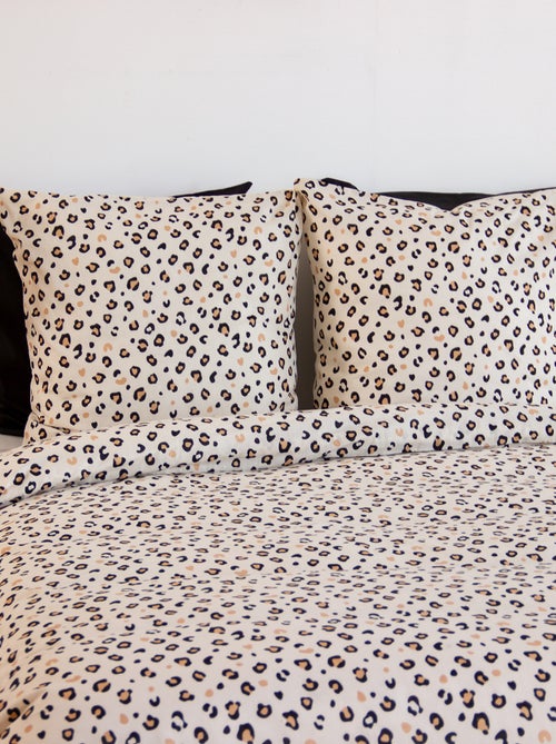 Dekbedset met luipaardprint - Voor 2-persoonsbed - Kiabi