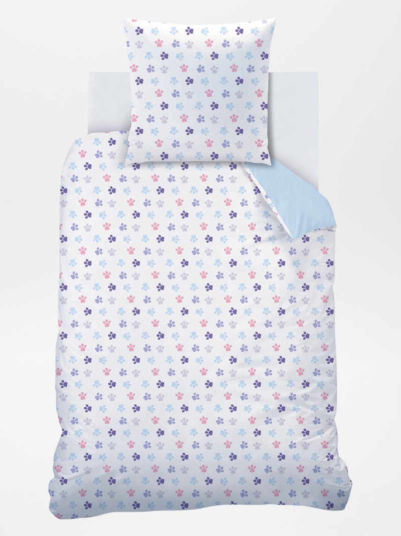 Dekbedset met PAW Patrol-print - 1-persoonsbed Blauw - Kiabi