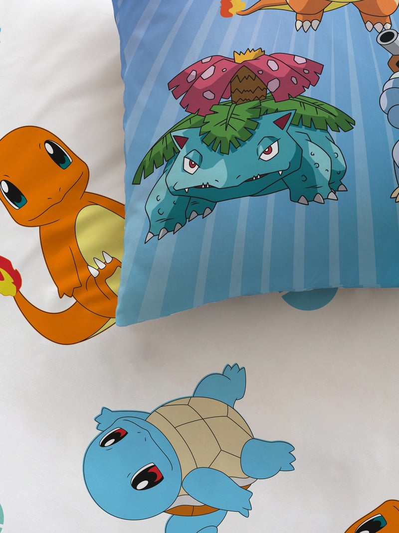 Dekbedset met 'Pokémon'-print - 1-persoonsbed BLAUW - Kiabi