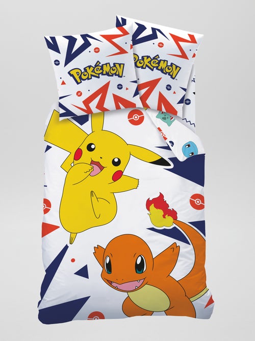 Dekbedset met 'Pokémon'-print - 1-persoonsbed - Kiabi
