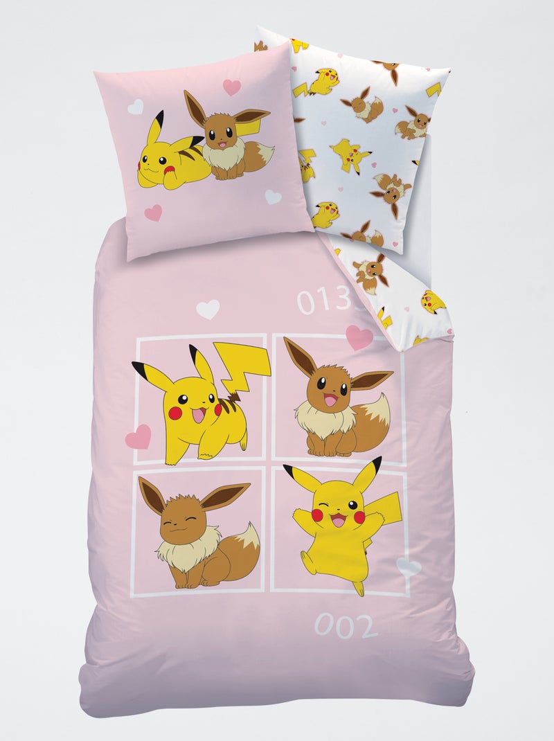 Dekbedset met 'Pokémon'-print Rose - Kiabi