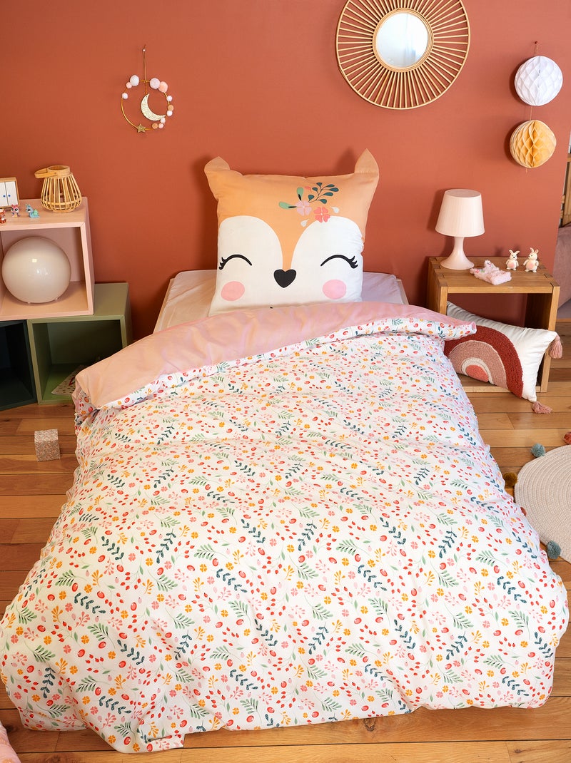 Dekbedset met print - 1-persoonsbed ROSE - Kiabi