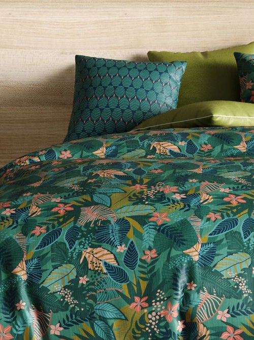 Dekbedset met print - dekbedovertrek + 2 kussenslopen - Voor 2-persoonsbed - Kiabi