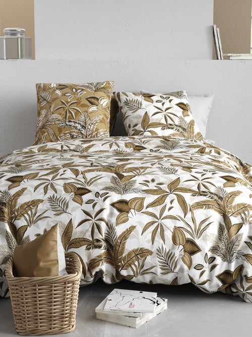 Dekbedset met print - dekbedovertrek + 2 kussenslopen - Voor 2-persoonsbed - Kiabi