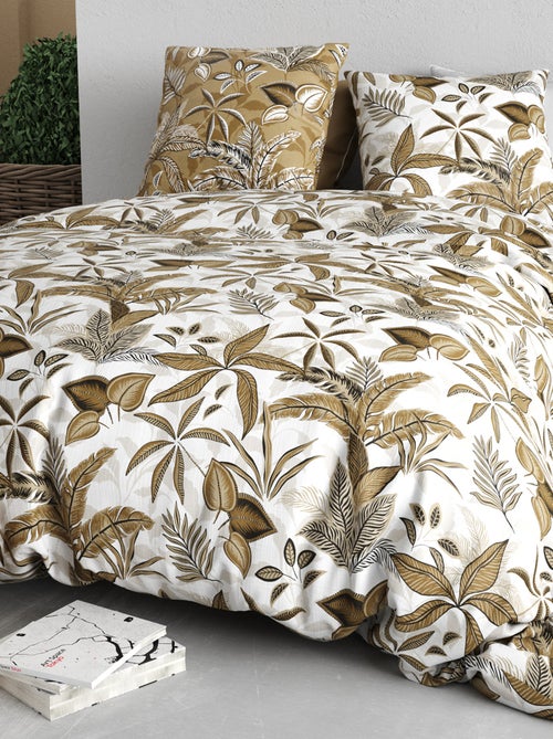 Dekbedset met print - dekbedovertrek + 2 kussenslopen - Voor 2-persoonsbed - Kiabi
