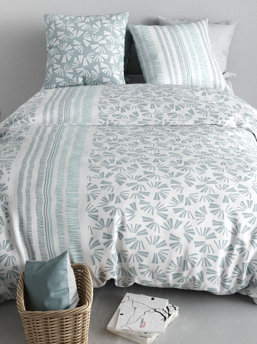 Dekbedset met print - Voor 2-persoonsbed - Kiabi