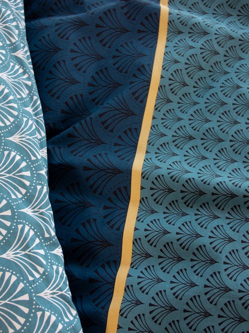 Dekbedset met print - Voor 2-persoonsbed - Kiabi