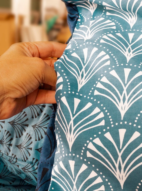 Dekbedset met print - Voor 2-persoonsbed - Kiabi