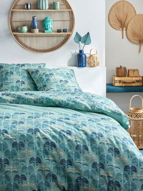 Dekbedset met print - Voor 2-persoonsbed - Kiabi