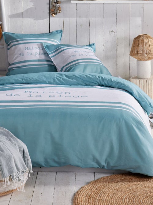 Dekbedset met print - Voor 2-persoonsbed - Kiabi