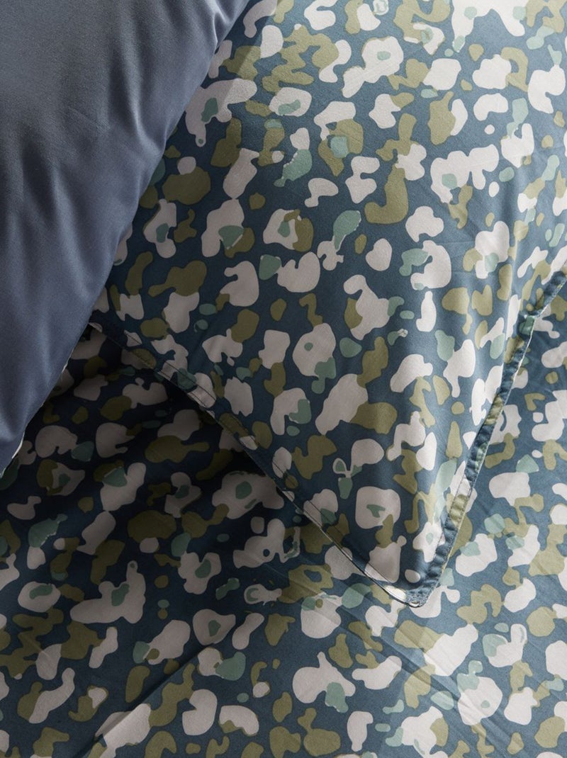 Dekbedset met print - Voor 2-persoonsbed Blauw - Kiabi