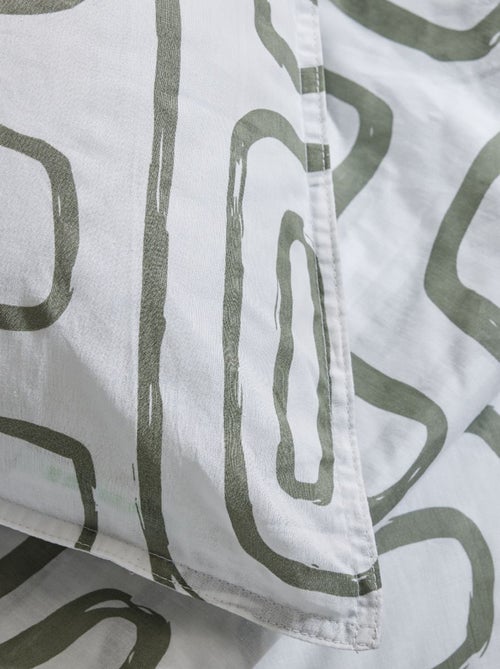 Dekbedset met print - Voor 2-persoonsbed - Kiabi