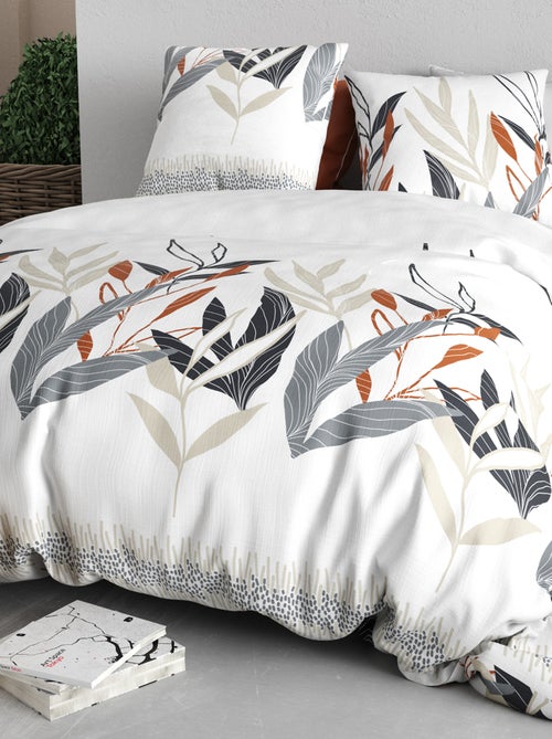 Dekbedset met print - Voor 2-persoonsbed - Kiabi