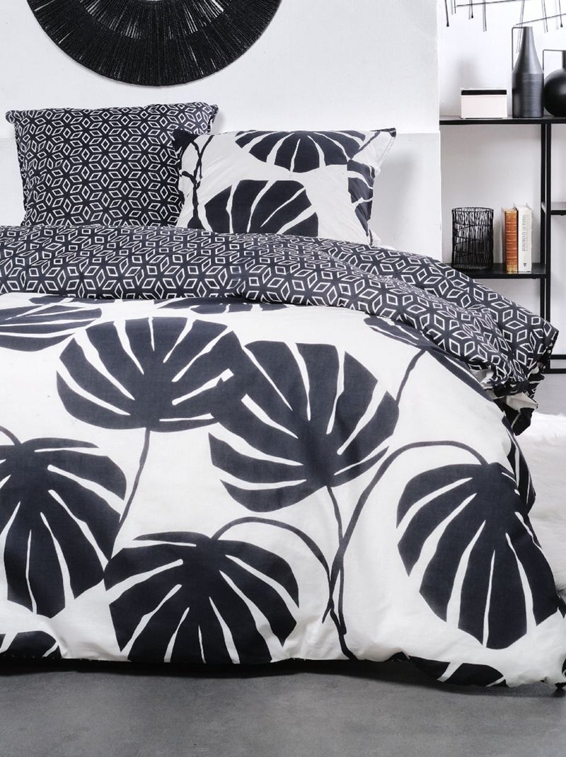 Dekbedset met print ZWART - Kiabi