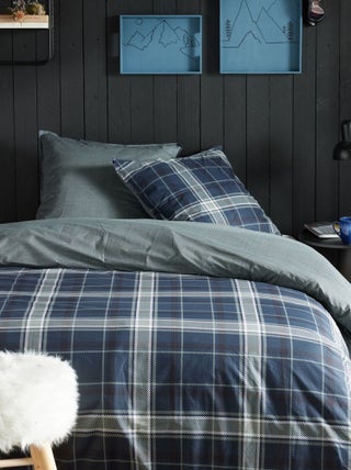 Dekbedset met ruitjes - Voor 2-persoonsbed