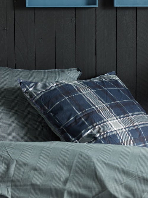 Dekbedset met ruitjes - Voor 2-persoonsbed - Kiabi