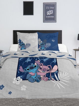 Dekbedset met Stitch-print - Voor 2-persoonsbed