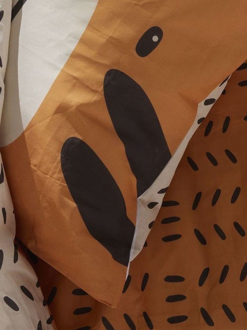 Dekbedset met tijgerprint - Voor 1-persoonsbed - Kiabi