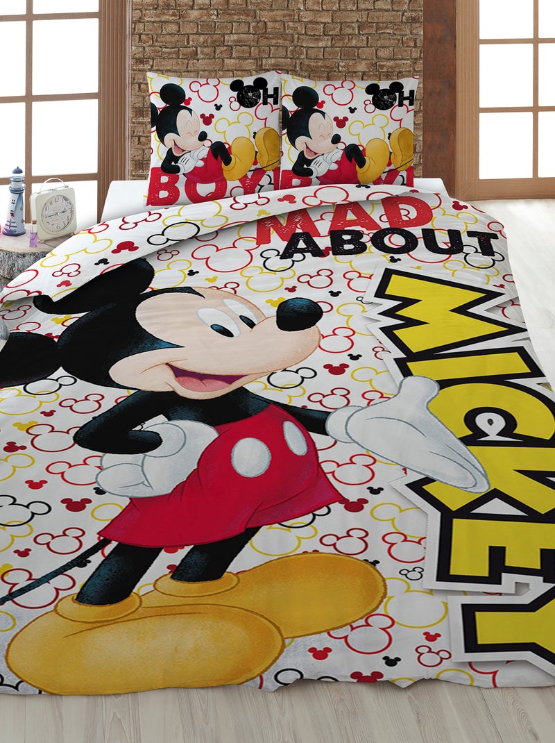 Dekbedset 'Mickey' - 1-persoonsbed BIEGE - Kiabi