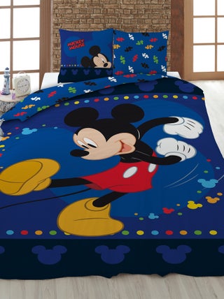 Dekbedset 'Mickey' - 1-persoonsbed