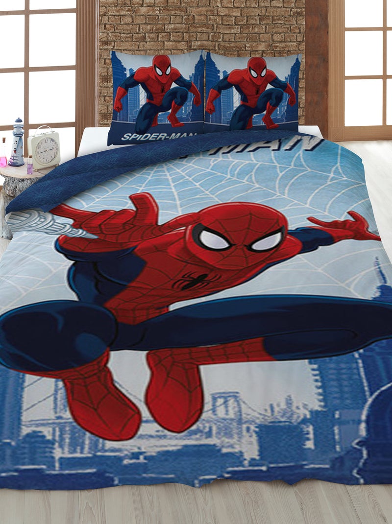 Dekbedset 'Spider-Man' - 1-persoonsbed BLAUW - Kiabi