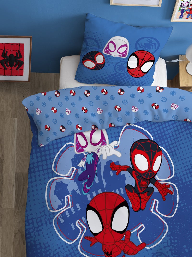 Dekbedset 'Spidey' - Voor 1-persoonsbed Blauw - Kiabi