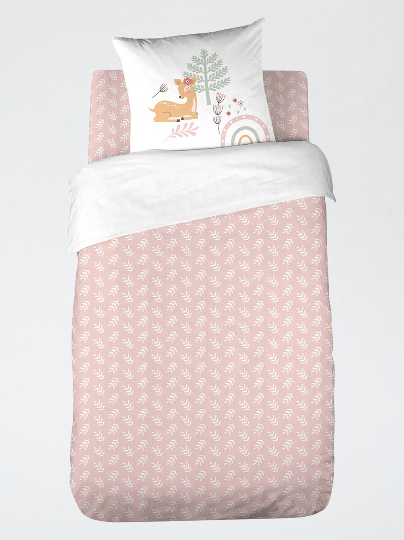 Dekbedset voor 1-persoonsbed 140 x 200 cm ROSE - Kiabi