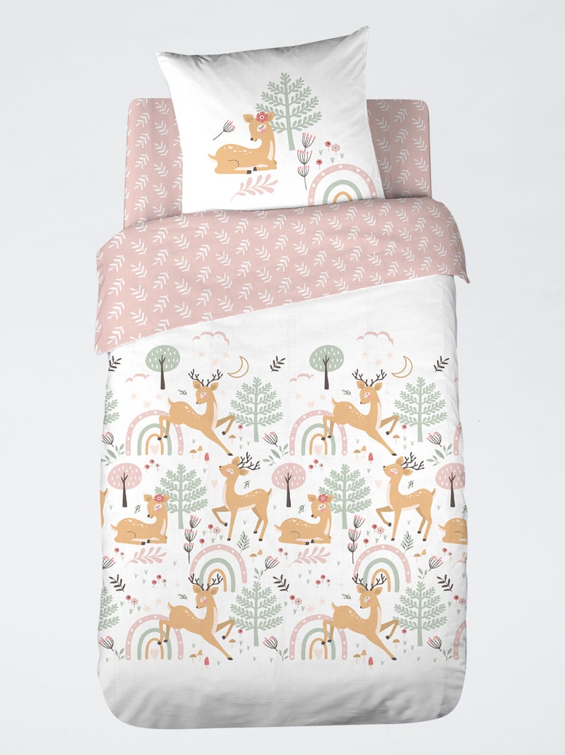 Dekbedset voor 1-persoonsbed 140 x 200 cm ROSE - Kiabi