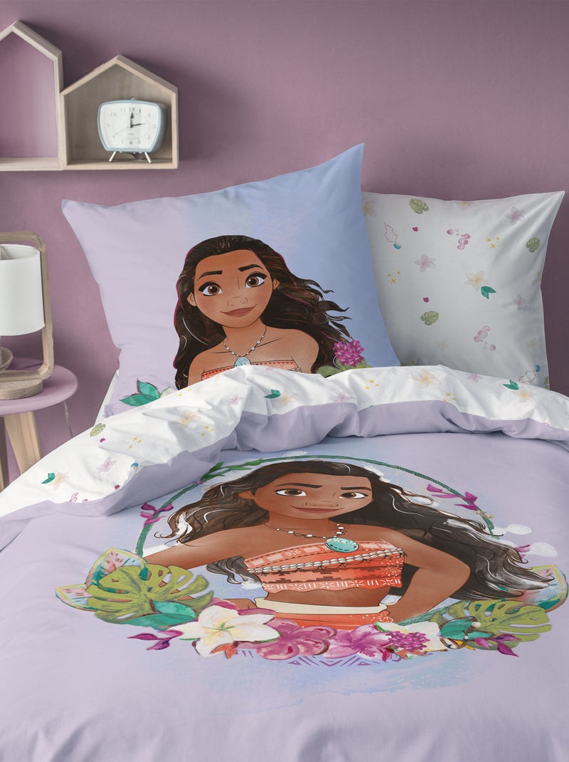 Dekbedset voor 1-persoonsbed 'Vaiana' PAARS - Kiabi