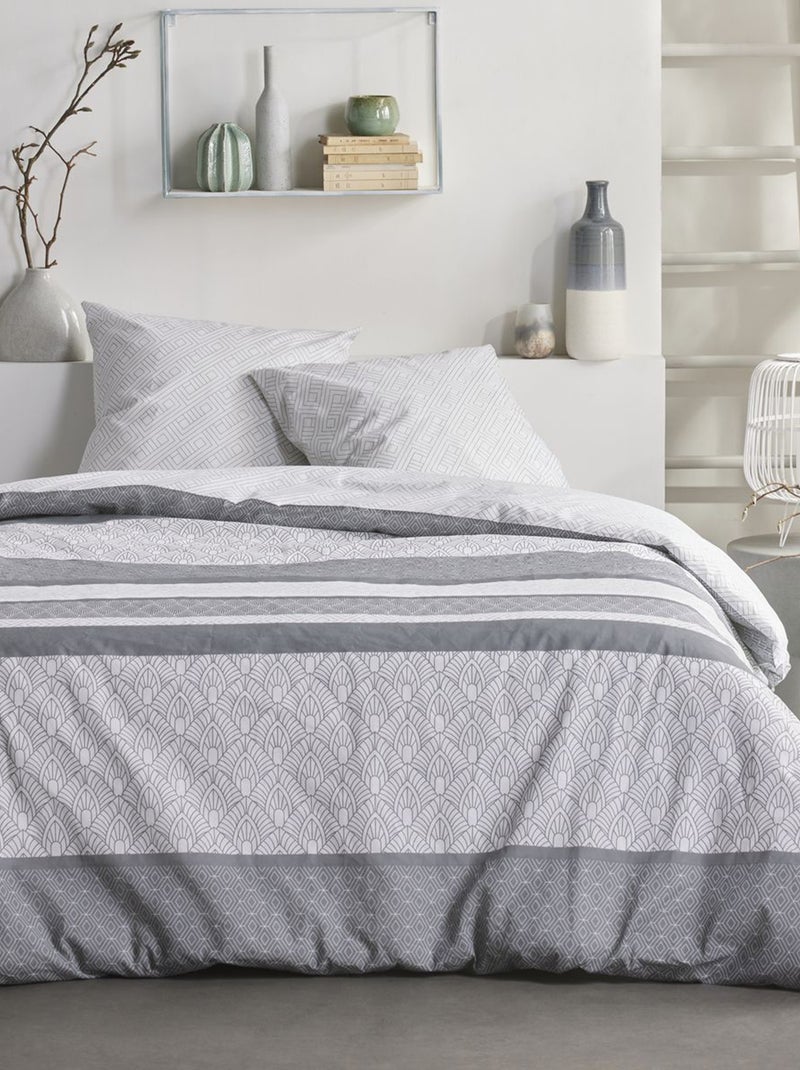 Dekbedset voor 2-persoonsbed Grijs - Kiabi