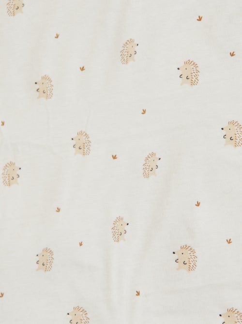 Deken met print en fleece voering - Kiabi