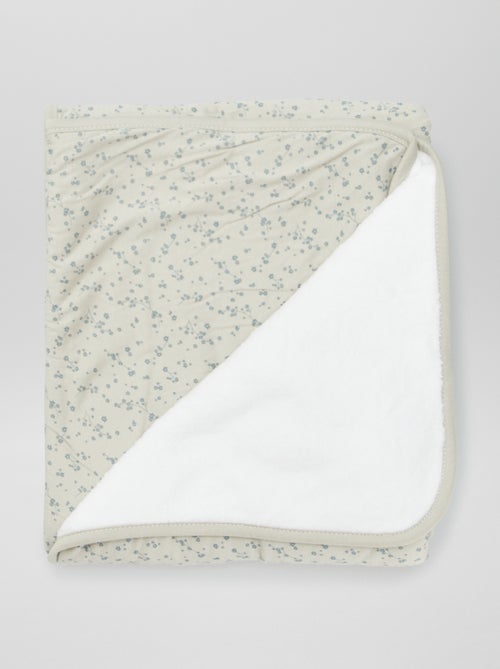 Deken met print en fleece voering - Kiabi