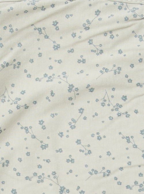 Deken met print en fleece voering - Kiabi