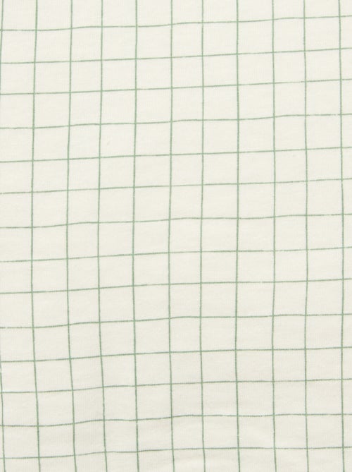 Deken met print en voering met fleece-effect - Kiabi