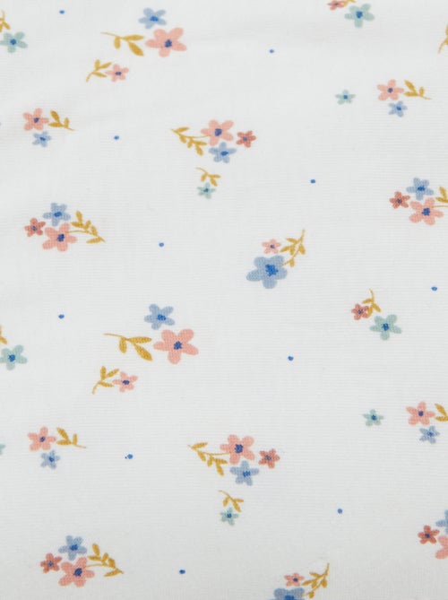 Deken met print en voering met fleece-effect - Kiabi